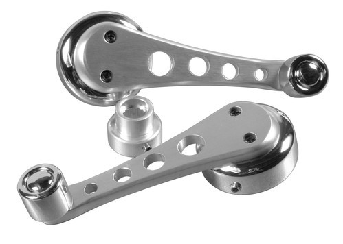 Kit leve alzacristalli - 10 cm - Alluminio/Cromo, diritte