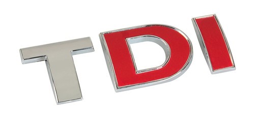 Emblema 3D cromato bicolore - TDI