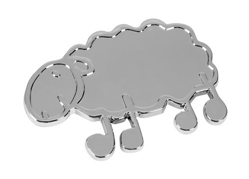 Emblema 3D cromato - Sheep