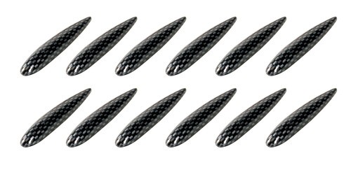 Decor Fins, set 12 pinne adesive - Carbon