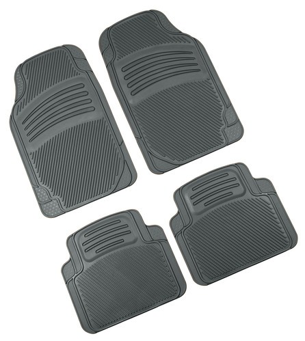Nippo, tappeti di alta qualitá in pvc, set 4 pz - Grigio