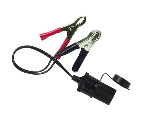 Presa accendisigari con clips batteria 12/24V