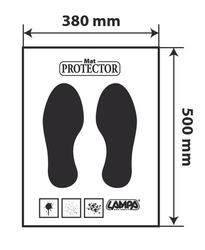 Protezione moquette in carta, dispenser 200 pz