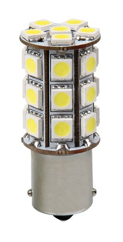 12V Hyper-Led 81 - 27 SMD x 3 chips - (P21W) - BA15s - 1 pz  - D/Blister - Bianco