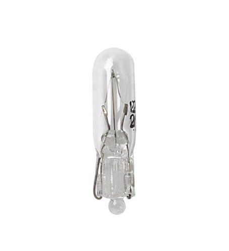 12V Lampada con zoccolo vetro - T5 - 1,2W - W2x4,6d - 2 pz  - D/Blister