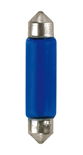 12V Lampada siluro Blu-Xe - 11x44 mm - 15W - SV8,5-8 - 2 pz  - D/Blister