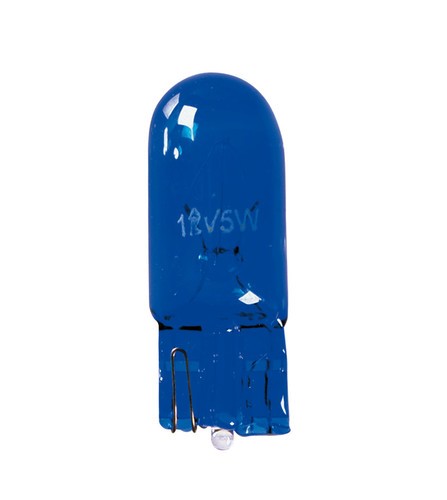 12V Lampada zoccolo vetro Blu-Xe - W5W - 5W - W2,1x9,5d - 2 pz  - D/Blister