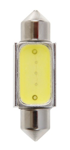 12V Mega-Led 5 - 2 super chips + 3 chips - (C5W) - 11x35 mm - SV8,5-8 - 1 pz  - D/Blister - Bianco
