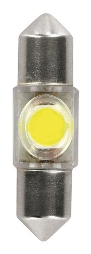 12V Hyper-Led 2 - 1 SMD x 2 chips - (C5W) - 10x36 mm - SV8,5-8 - 1 pz  - D/Blister - Bianco