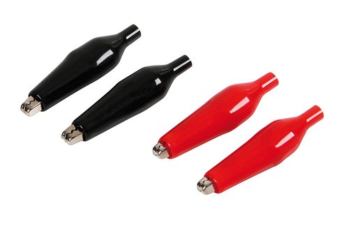 Micro-clips, set 4 pinzette isolate - cm 4,5