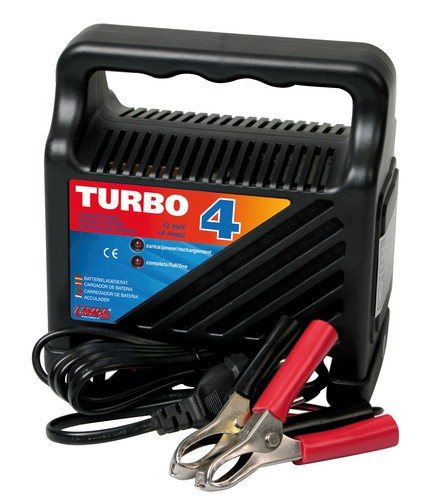 Turbo 4 A, caricabatteria 12V