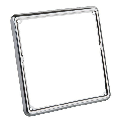 Cornice targa in acciaio inox
