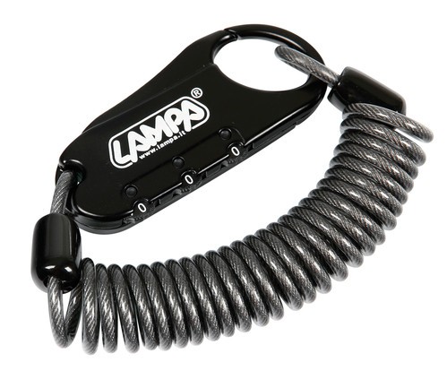 Raptor, lucchetto antifurto con cavo a spirale - 150 cm