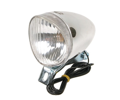 Fanale anteriore cromato - Ø 63x100 mm - 6V - 2,4W