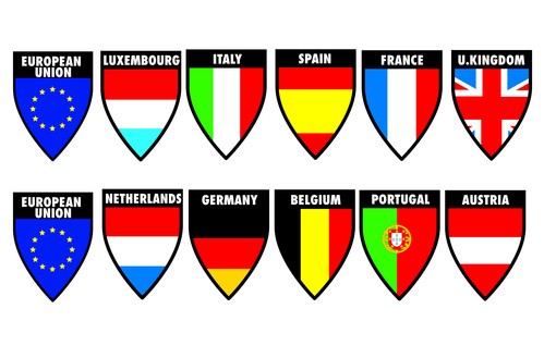 Decor-Flags 2 in1 - Set 3 - 6x2 bandiere