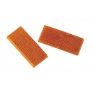 Catarifrangenti rettangolari - 80x36 mm - Arancio