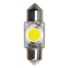 12V Hyper-Led 2 - 1 SMD x 2 chips - 10x31 mm - SV8,5-8 - 1 pz  - D/Blister - Bianco