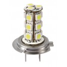 12V Hyper-Led 54 - 18 SMD x 3 chips - (H7) - PX26d - 2 pz  - Scatola Plast. - Bianco