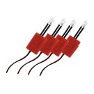 Set 4 Led ad incasso, 12V - Ø 5 mm