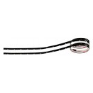 EP-Strips, fondo nero, 12V - 24 Led - 2x50 cm - Bianco