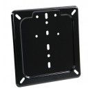 Porta targa in acciaio inox - Nero