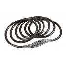 Cavo antifurto in acciaio a spirale Ø 6 mm - 160 cm