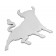 Emblema 3D cromato - Bull