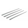 Mirror-Trims 4, decorazioni adesive cromate, 4 pz - 170 mm