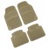 Nippo, tappeti di alta qualitá in pvc, set 4 pz - Beige