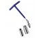 Chiave svitacandele snodabile con doppia bussola - 16+21 mm