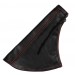 Cuffia in pelle leva freno a mano nera - Rosso