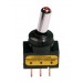 Interruttore a leva, 3 contatti -  12V - Rosso -  20A