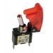 Interruttore a leva con sicura -  12V - Rosso -  20A