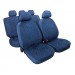 Miky, set fodere coordinate in microfibra - Blu