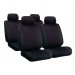 Glamur Basic-Fit, set fodere coordinate in jacquard - Nero