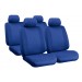 Glamur Basic-Fit, set fodere coordinate in jacquard - Blu