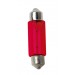 12V Lampada siluro - (C10W) - 11x35 mm - 10W - SV8,5-8 - 2 pz  - D/Blister - Rosso
