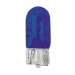 12V Lampada con zoccolo vetro - (W5W) - 5W - W2,1x9,5d - 2 pz  - D/Blister - Blu