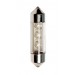 12V Lampada siluro 3 Led - (C5W) - 10x35 mm - SV8,5-8 - 2 pz  - D/Blister - Rosso