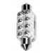 12V Lampada siluro 8 Led - 13x44 mm - SV8,5-8 - 1 pz  - D/Blister - Rosso