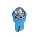 12V Kit Lampade cruscotto 1 Led - (T5) - W2x4,6d - 5 pz  - D/Blister - Rosso