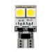 24V Hyper-Led 12 - 4 SMD x 3 chips - (T10) - W2,1x9,5d - 2 pz  - D/Blister - Blu - Doppia polarità - Resistenza incorporata